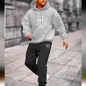 Unisex Size large 2 piece fleece lined Hoodie Jogger